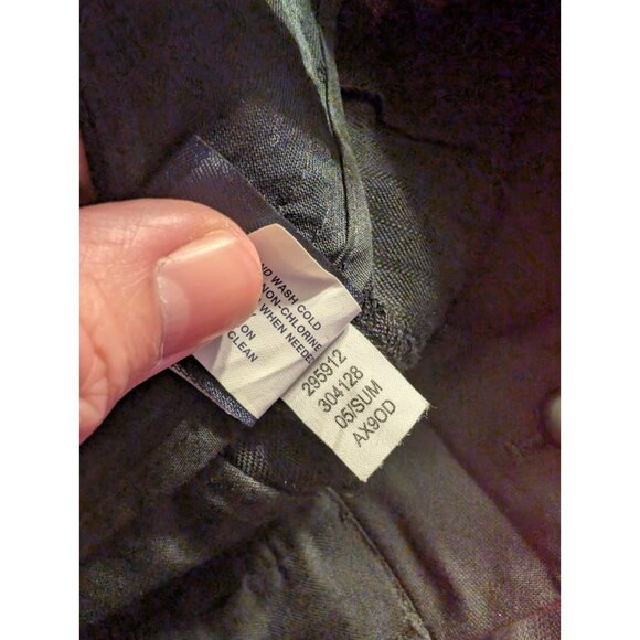 GAP Classic Fit Linen Blend Dress Pants Womens 2R Black Wide Leg NWT - Picture 7 of 8